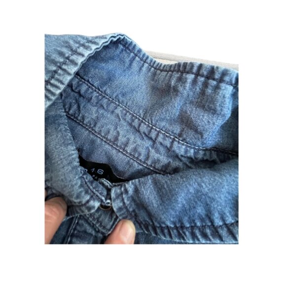 Parasuco Demin Shirt dress with wait tie / Tencel Dress / Blue / Size S - Picture 7 of 10